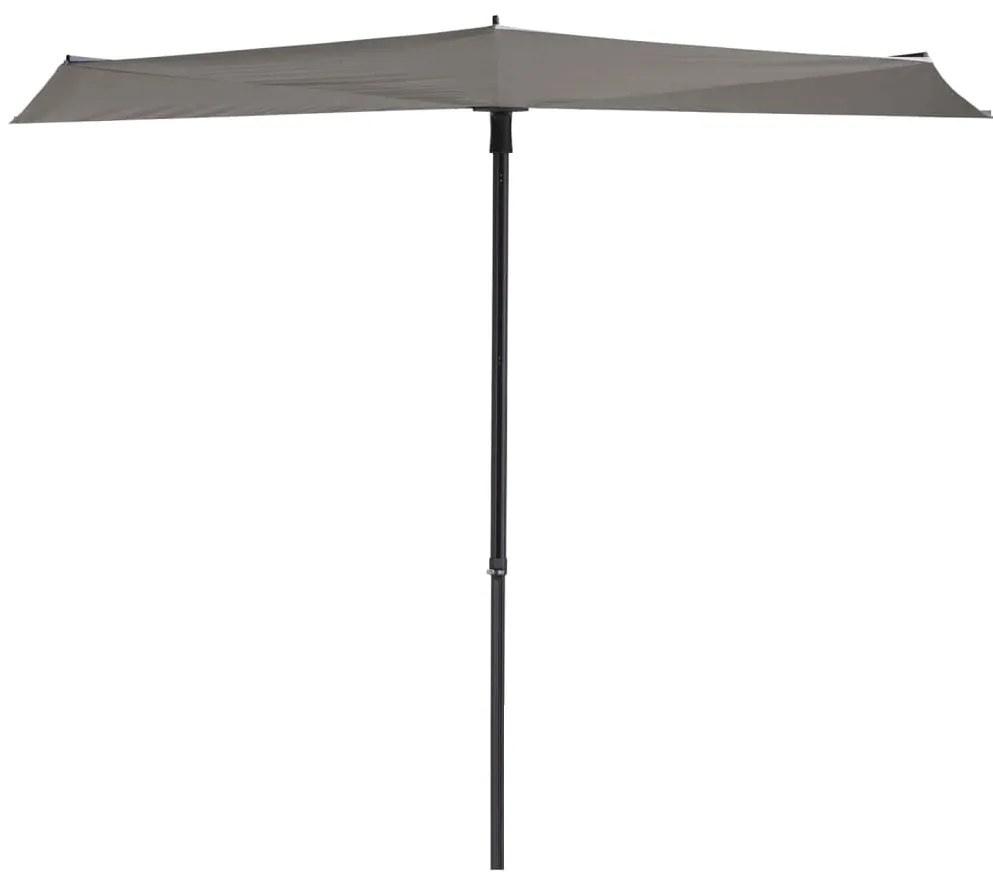 Ombrellone Da Balcone Sun Wave 270x150 Cm Grigio Chiaro /