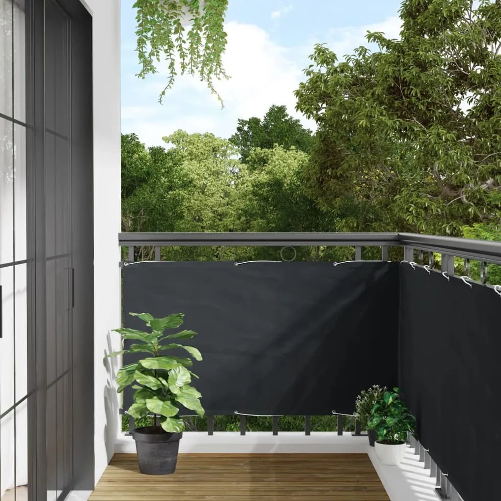 Paravento Da Balcone Antracite 400x75 Cm İn Pvc /