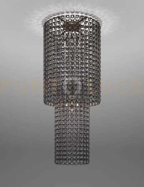 Giogali lampadadario a soffitto ca2 cristallo nickel nero e bronzo ...