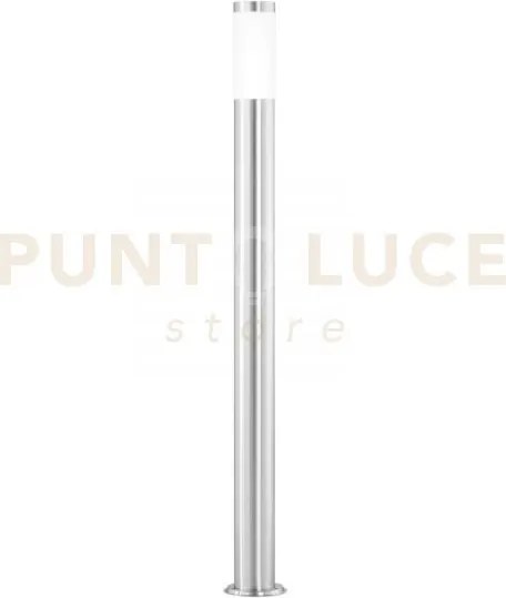 Paletto tokyo nikel 1 luce attacco e27 ip44 11,5x110cm in acciaio inox