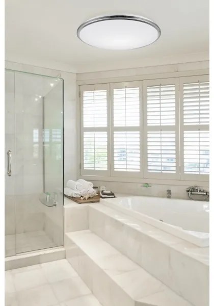 Top Light -Plafoniera LED da bagno SILVER LED/24W/230V IP44 diametro 39 cm cromo