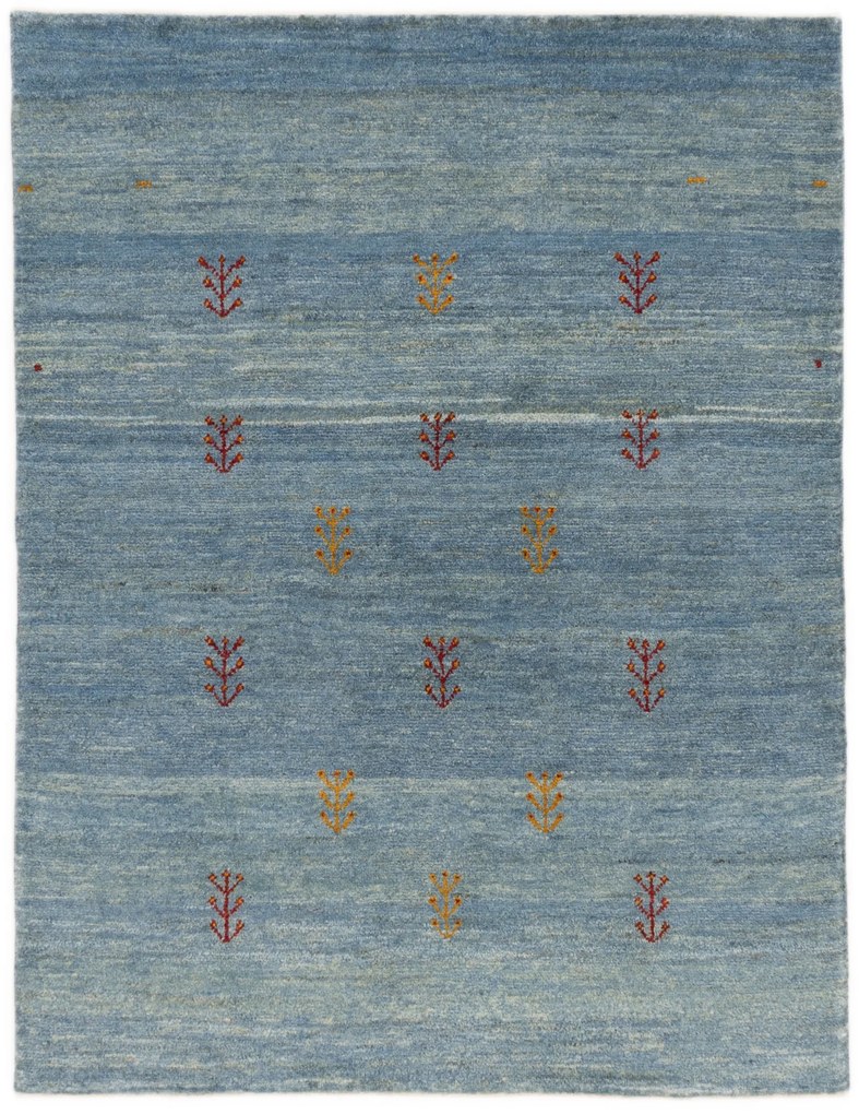 Gabbeh Tappeto persiano 190 x 150 Blu (Iran) Annodato A Mano