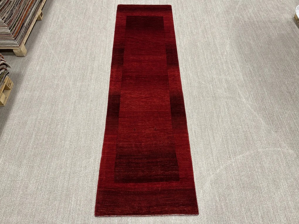 Loribaft Tappeto persiano 80 x 300 Rosso (Iran) Annodato A Mano