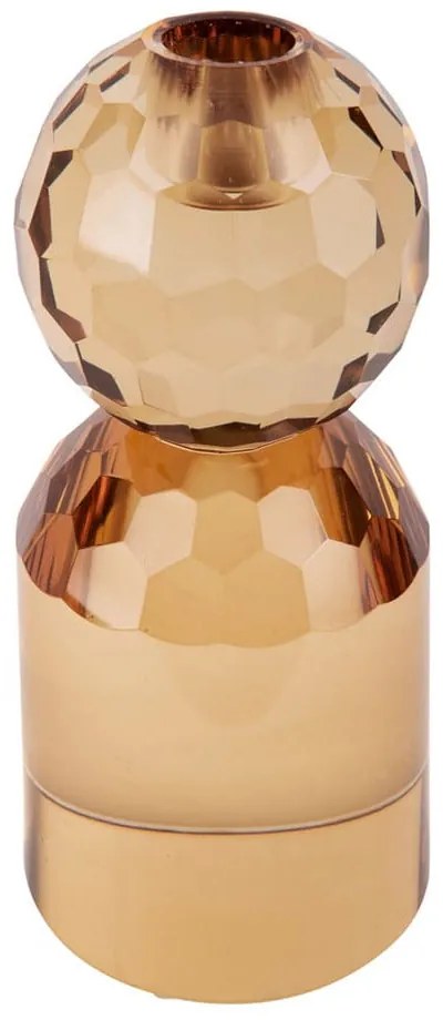 Candeliere in vetro beige e giallo Crystal Art - PT LIVING