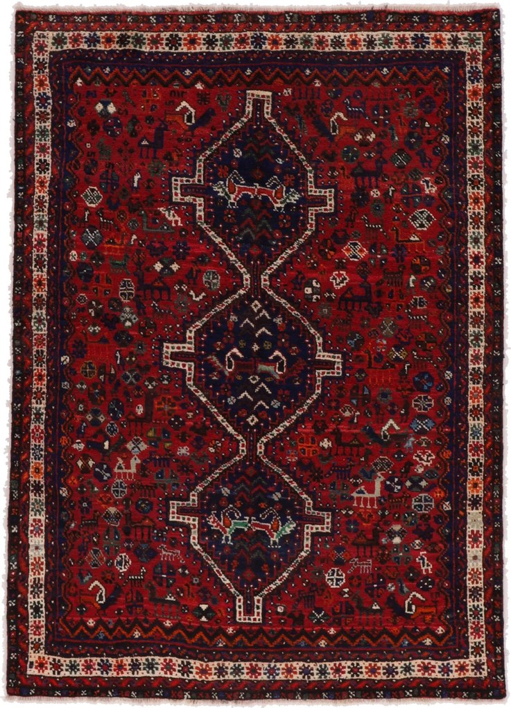 Shiraz Tappeto persiano 220 x 160 (Iran) Annodato A Mano