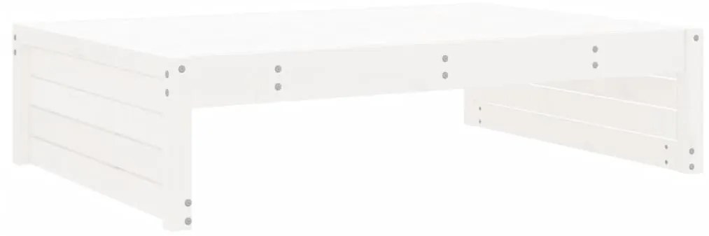 Poggiapiedi da giardino 120x80 cm legno massello di pino bianco
