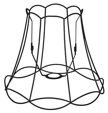 Paralume in metallo nero 30/26 - Granny Frame