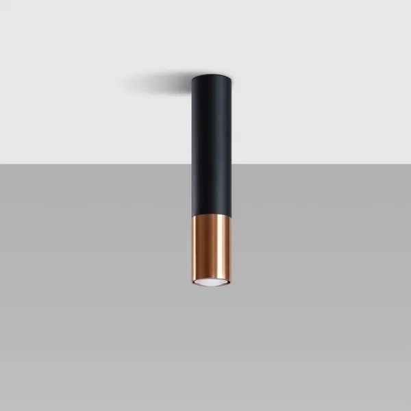 Sollux SL.0945 - Faretto LOOPEZ 1xGU10/10W/230V nero/rame