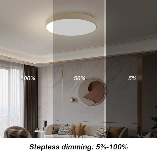 Brilagi-LED Plafoniera da soffitto POOL LED/100W/230V 3000/4500/6000K Ø 80 cm beige