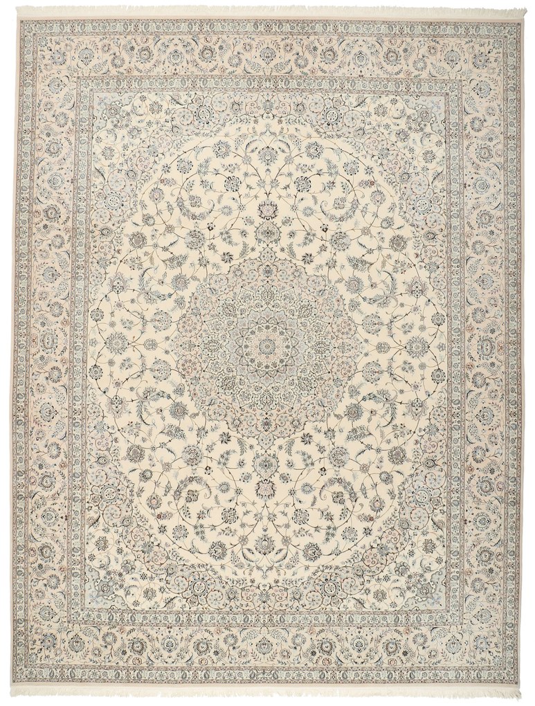 Nain Tappeto persiano 310 x 410 (Iran) Annodato A Mano