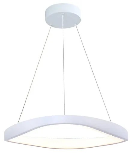 Lampadario LED moderno Anna bianco Ø48cm, luce naturale 3200 lumen