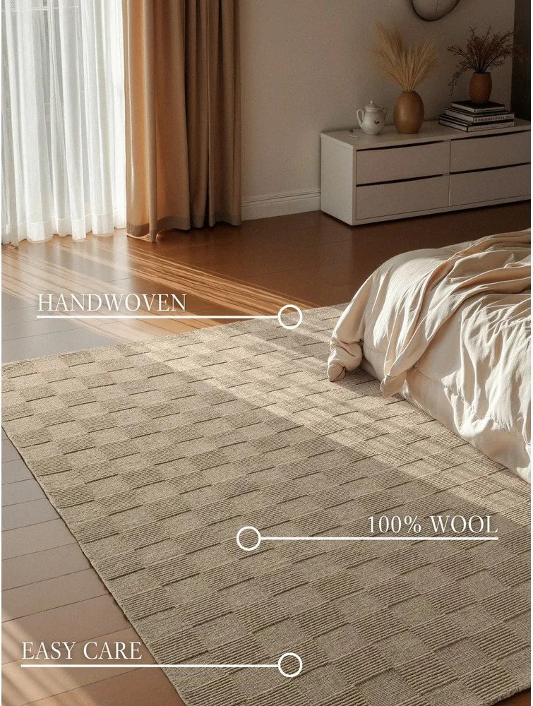 Tappeto beige in lana tessuto a mano 160x230 cm Scala – Villeroy&amp;Boch