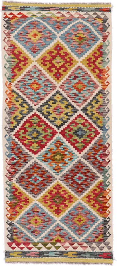 Kilim Tappeto orientale 90 x 200 (Afghanistan) Tessuto A Mano