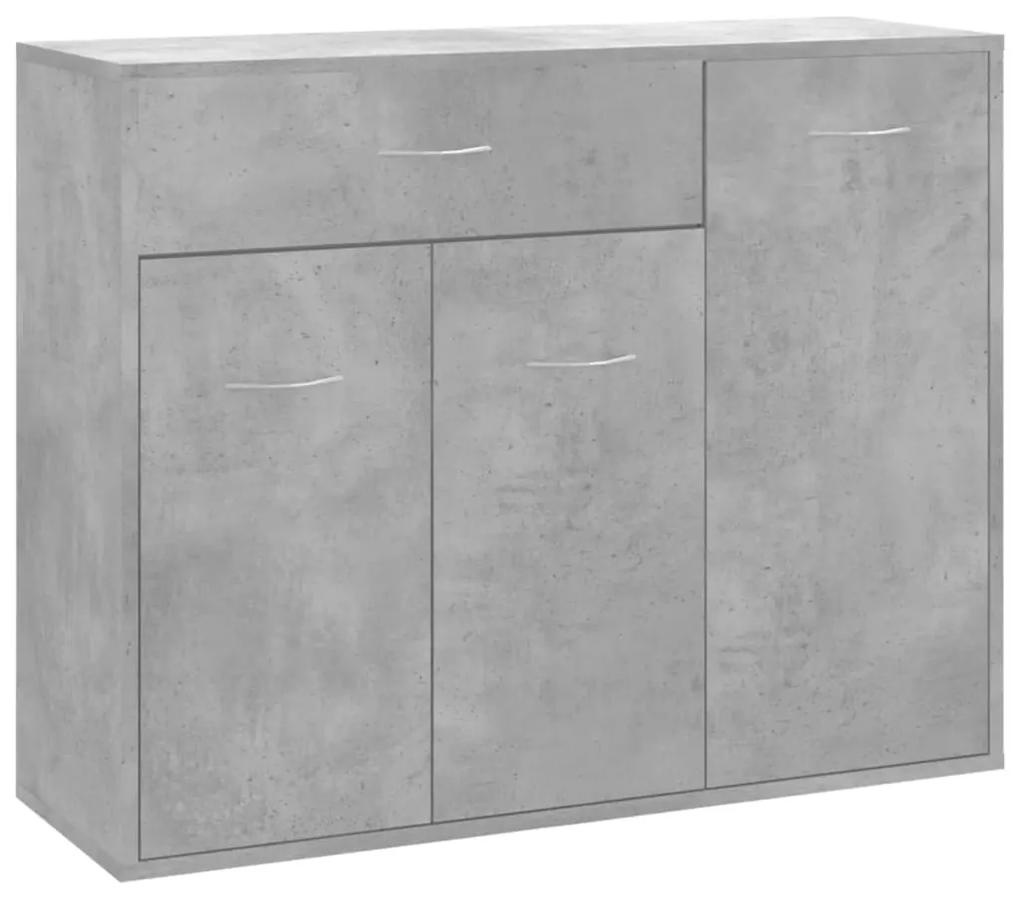 Credenza grigio cemento 88x30x70 cm in truciolato