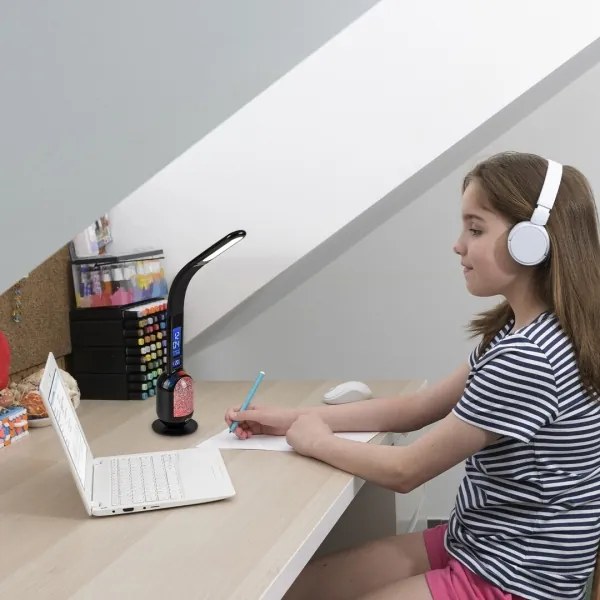 Rabalux 74230 - LED RGB Lampada da tavolo dimmerabile FIGEN LED/5W/230V nero