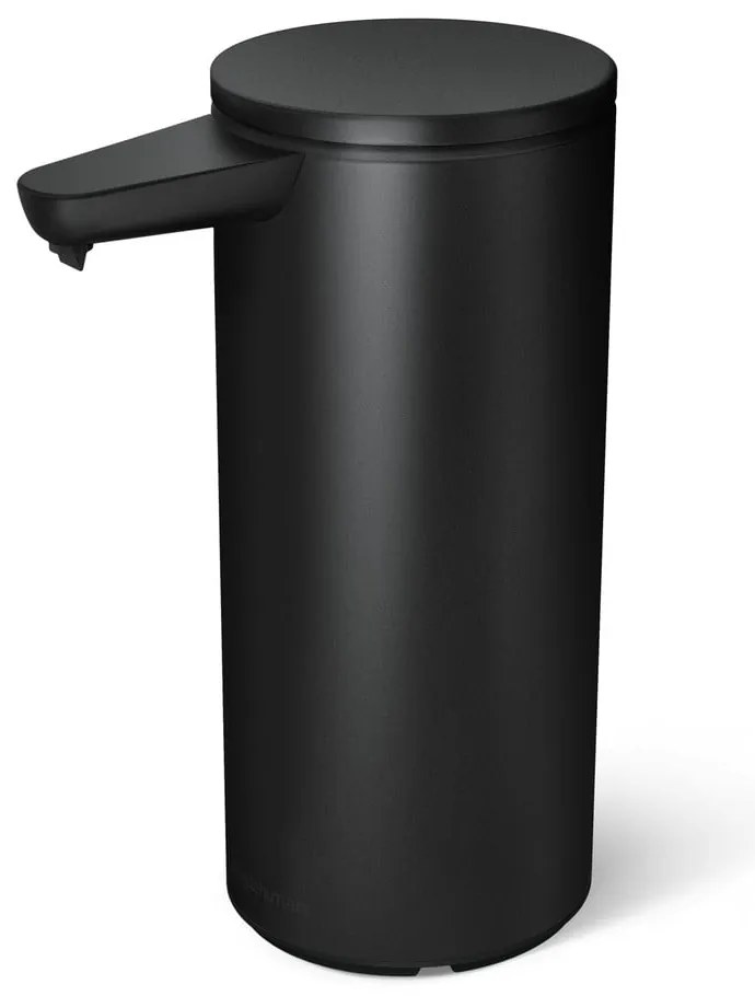 Dispenser di sapone in acciaio touchless nero opaco da 414 ml - simplehuman
