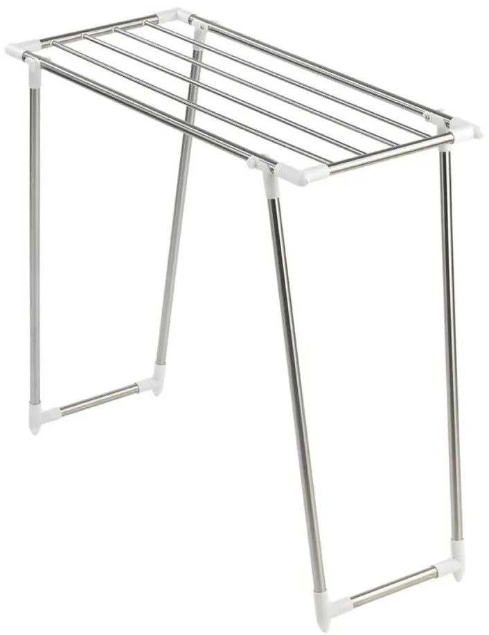 WENKO 3774020100 - Stendibiancheria PROFI SINGLE 87x79 cm acciaio inox/argento/bianco