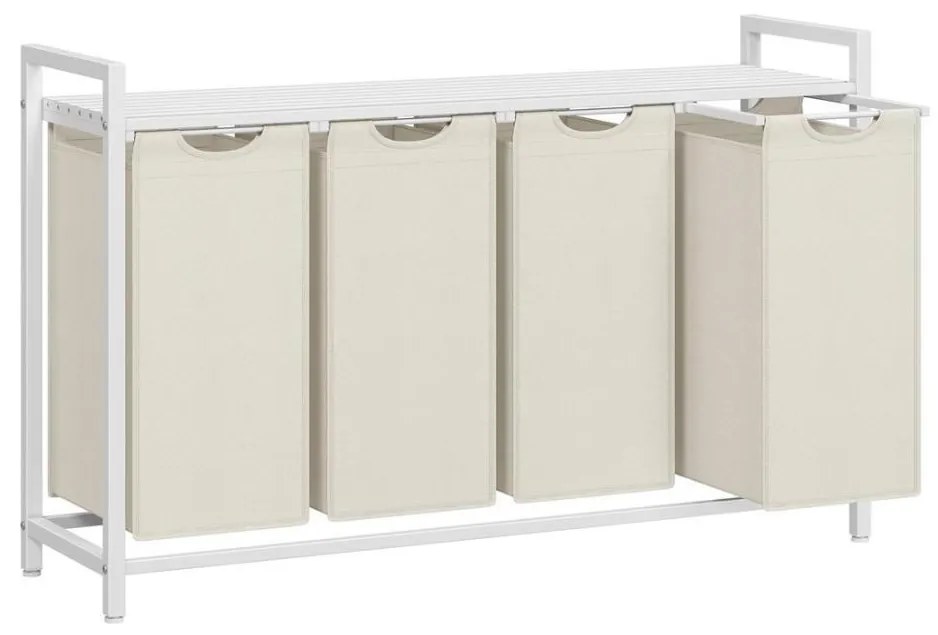 Cesto portabiancheria REX bianco