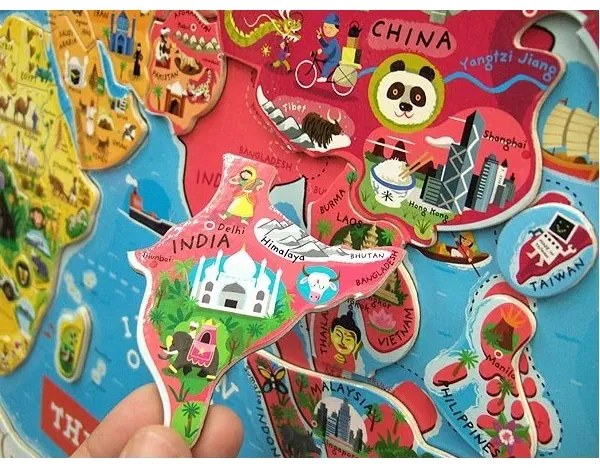 Janod - Mappamondo magnetico inglese