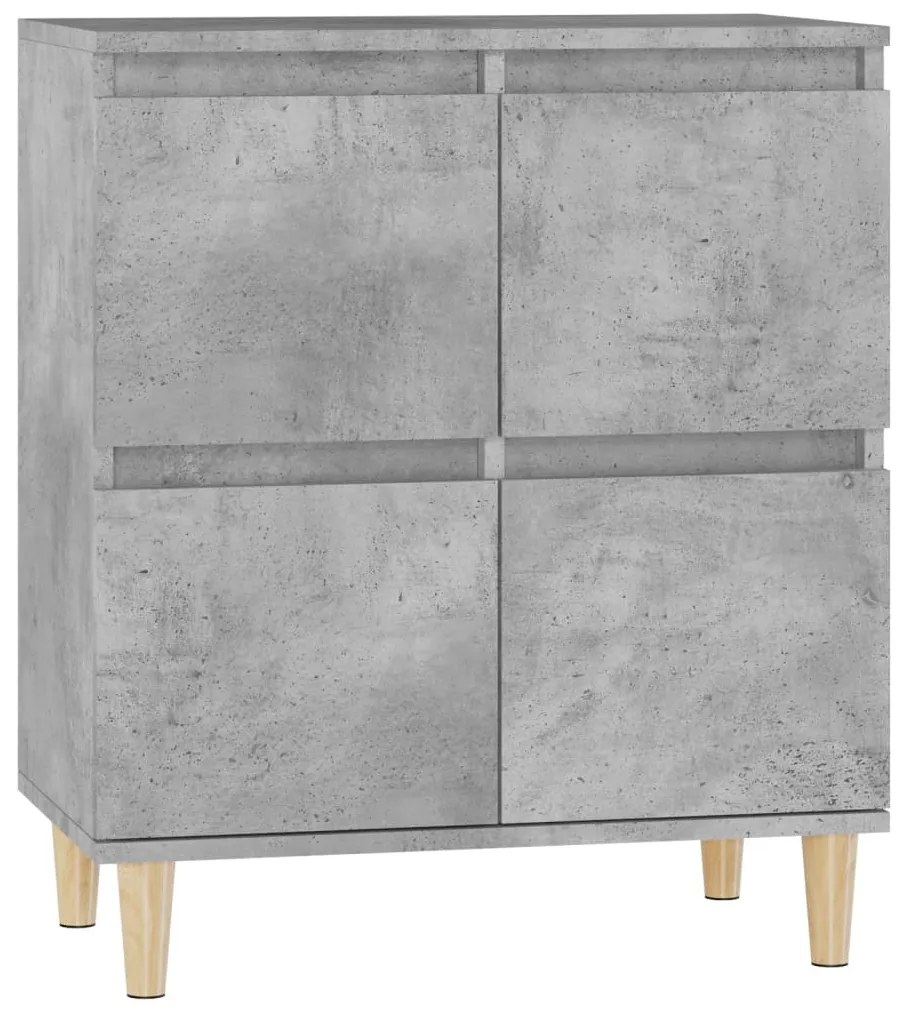 Credenza grigio cemento 60x35x70 cm in legno multistrato