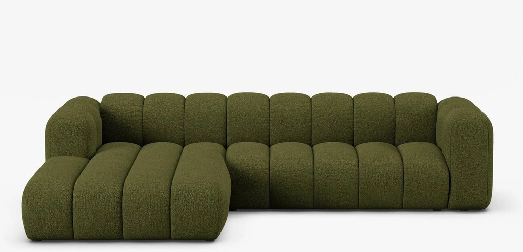 Divano angolare Lupine in bouclé – L290 cm
