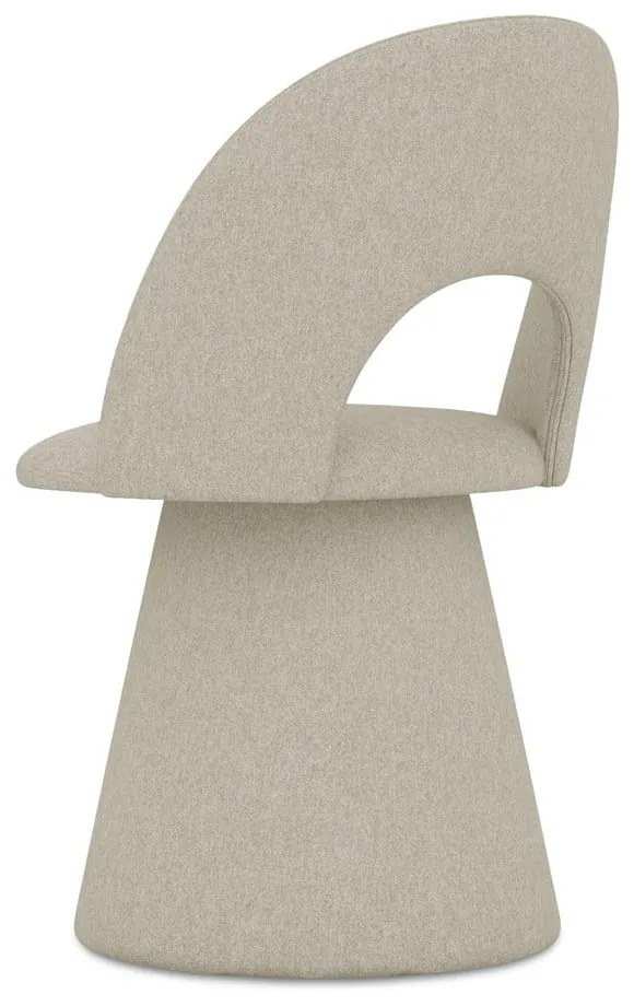 Sedia da pranzo beige in imbottito Kalo – Makamii