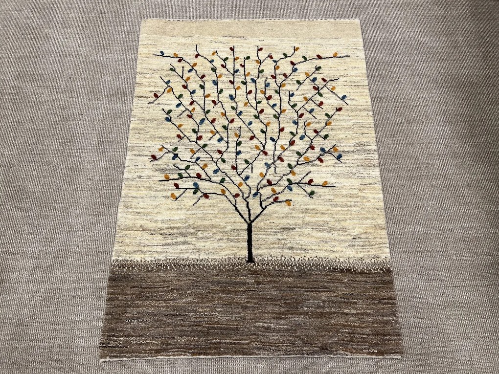 Gabbeh Tappeto 160x110 Beige (Iran) Annodato A Mano