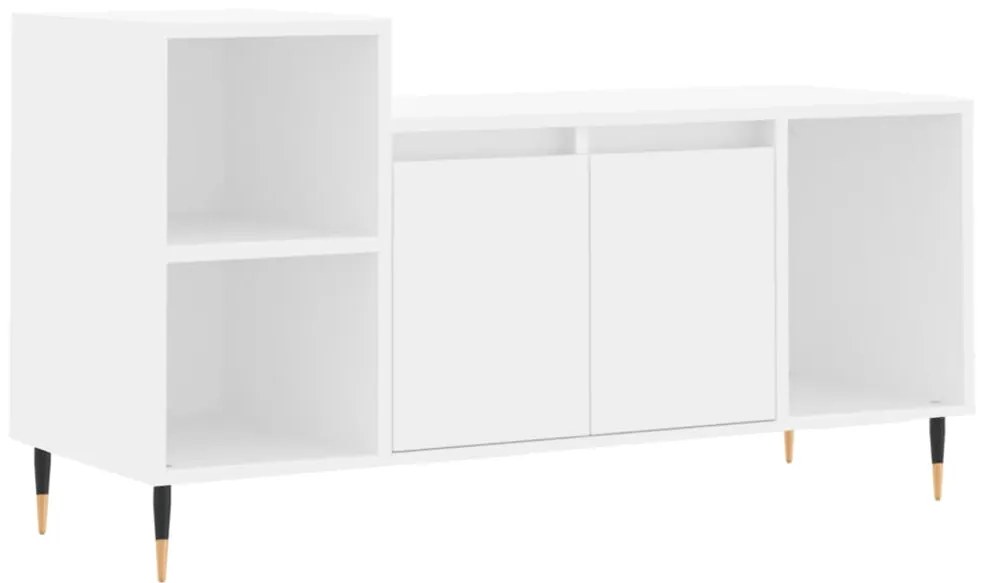 Mobile porta tv bianco 100x35x55 cm in legno multistrato