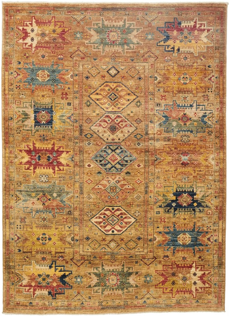 Samarkand Tappeto orientale 150x210 Giallo (Pakistan) Annodato A Mano