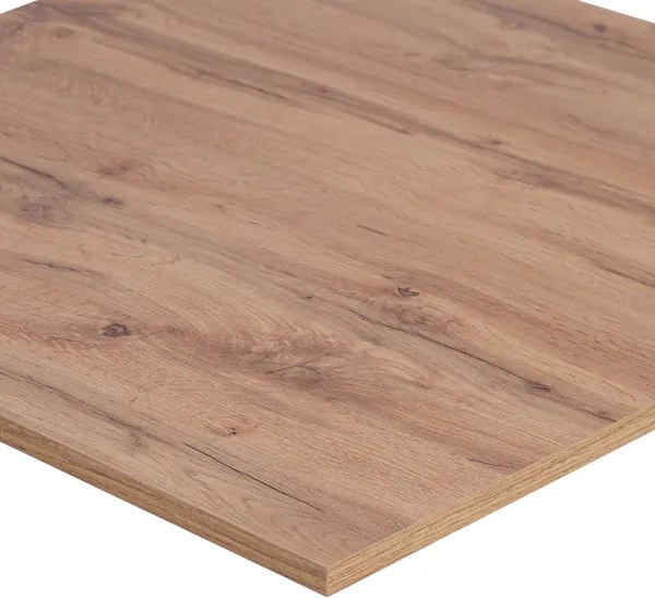 Piano quadrato per tavolo in laminato 60x60 cm Rovere Nodato