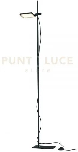 Piantana led book nera 18w 1820lm 3000k 25x16x182cm orientabile