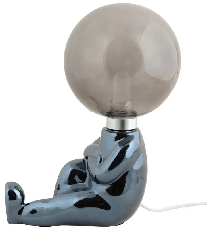 Lampada da tavolo per bambini grigia Joey – Leitmotiv