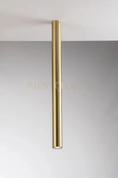 Plafoniera-faretto fluke tonda oro 1 luce attacco gu10 5,5x5,5x75cm