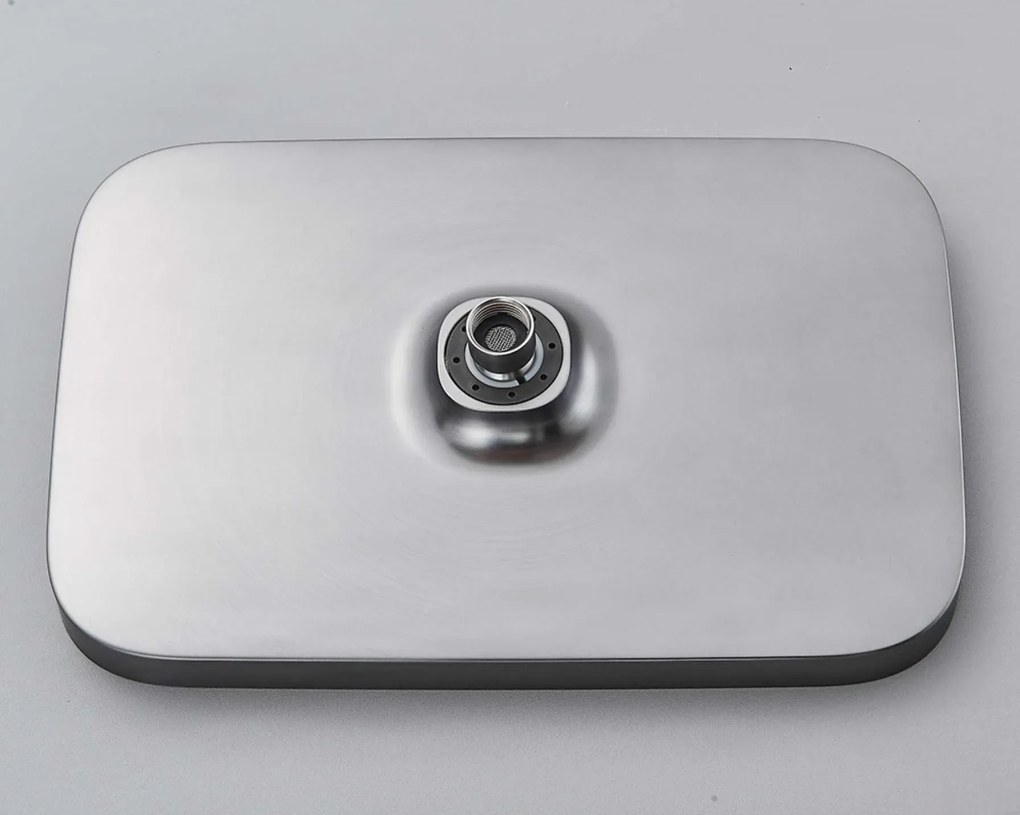 Sistema doccia esterno ELT1104 termostatico digitale a 4 uscite, grigio canna di fucile — Nero opaco