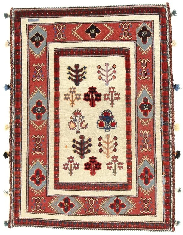 Kilim Tappeto persiano 90x60 Beige (Iran) Annodato A Mano