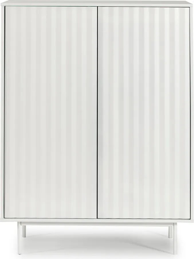 Cassettiera alta bianca 97x130 cm Sierra - Teulat