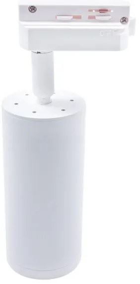 Faretto MICA per sistema a binario 1xGU10/25W/230V Monofase bianco