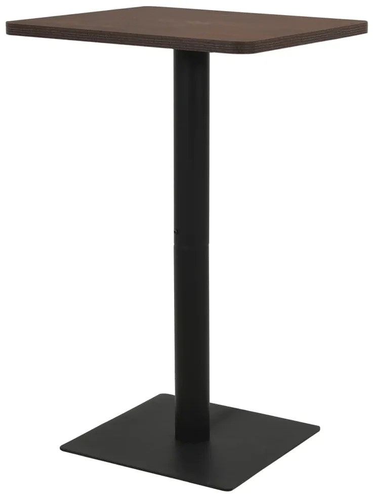 Tavolo da Bistrot in Legno con Struttura Altezza 107 cm Design Classico e Funzionale, 78.5 x 78.5 x 107 cm / Nero