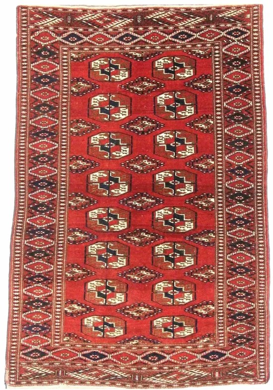 Bokhara Tappeto 170x120 Rosso (Iran) Annodato A Mano