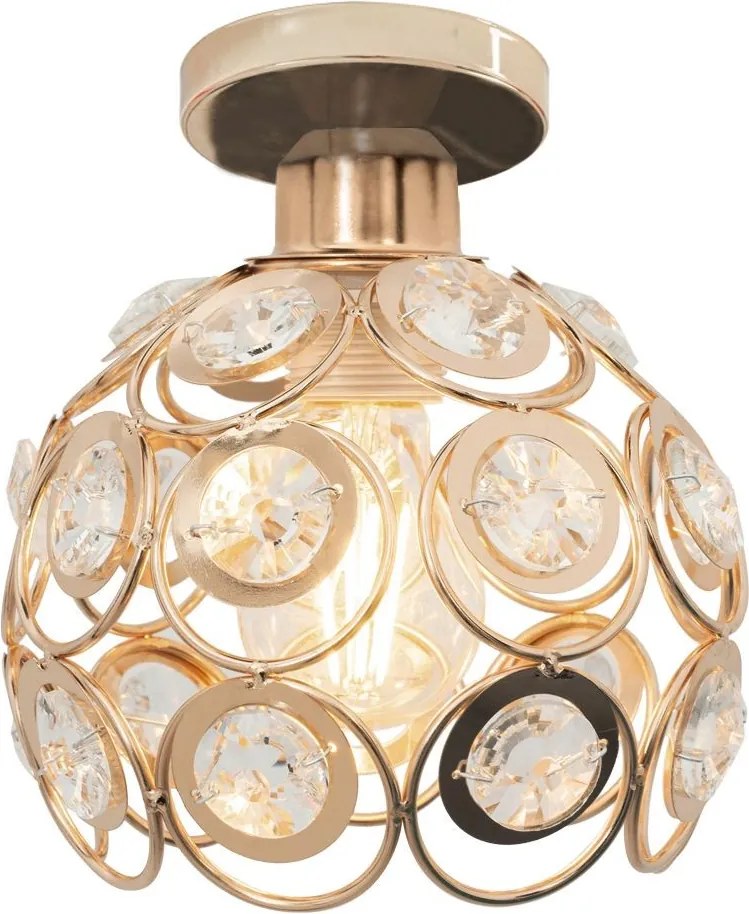 LAMPADA ELEGANTE DA SOFFITTO APP205-1C CRISTALLO ORO