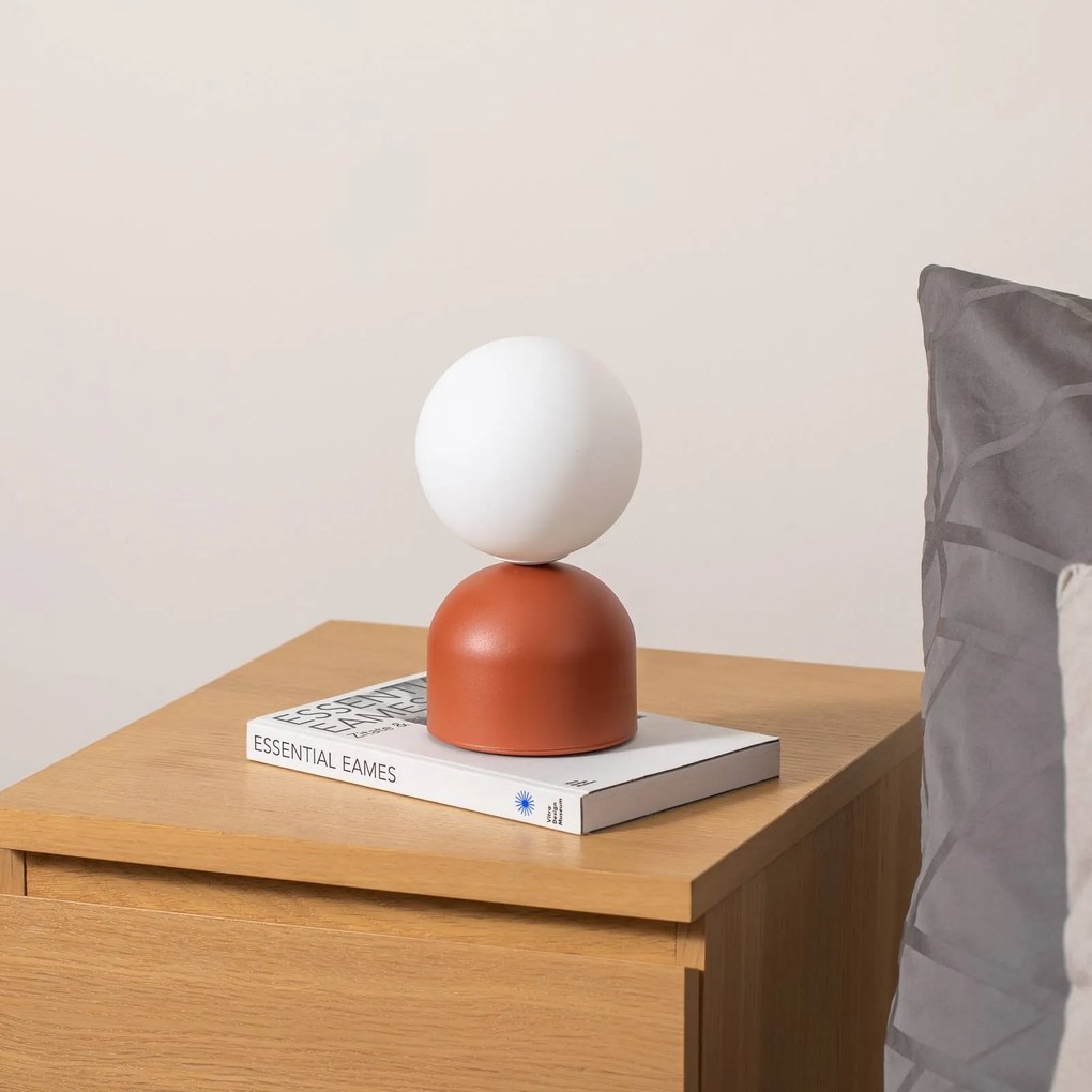 Lampada da tavolo Miki TK Lighting, Terracotta, Camera da letto, Metallo, Moderno, Lampada da tavolo