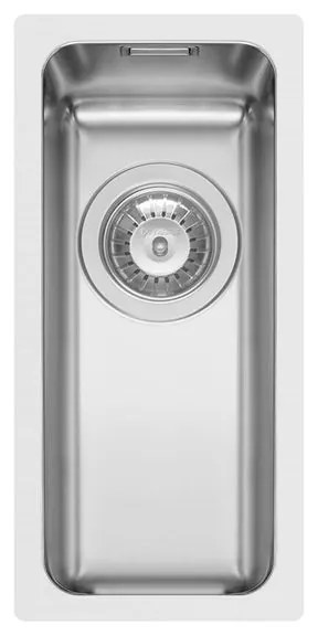 Lavello sottotop 1 vasca PYRAMIS Lume inox L 40 x L 17 cm argento