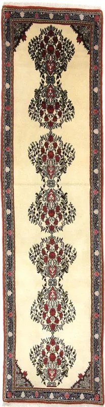 Ghom Tappeto 300 x 80 Beige (Iran) Annodato A Mano