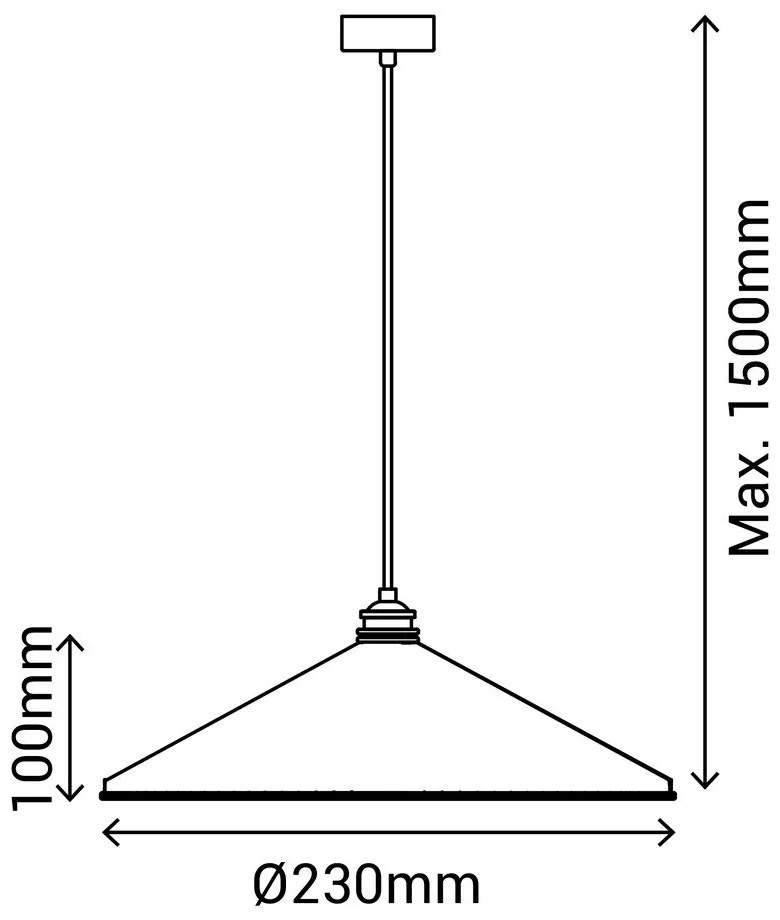 Apparecchio a sospensione bianco, altezza 150 cm Elena - SULION