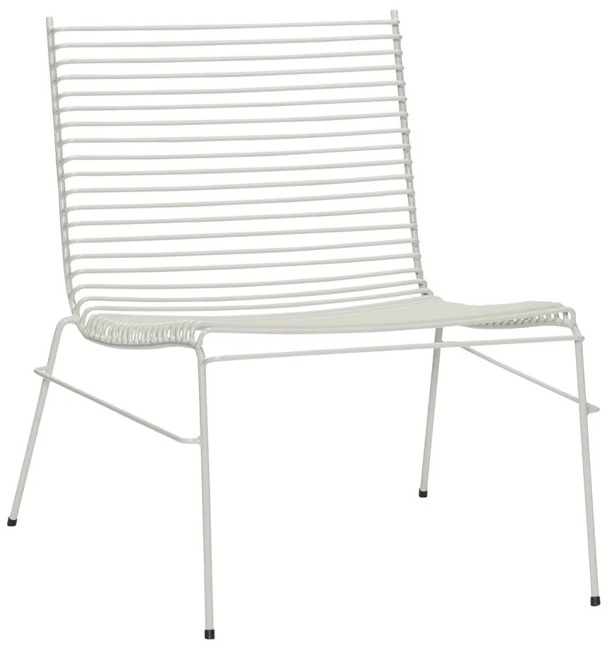Sedia da giardino in metallo bianco String - Hübsch