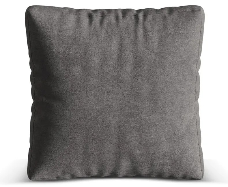 Cuscino per divano componibile grigio con rivestimento in velluto Martina – Micadoni
