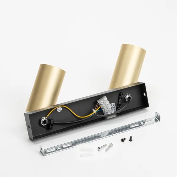 Brilagi - Faretto dimmerabile a LED RGBW SELE GOLDEN 2xGU10/6W/230V nero/oro