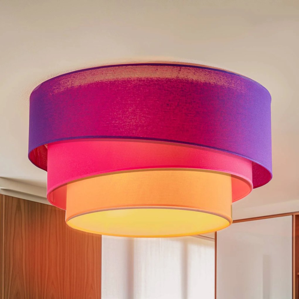 Euluna Trio Max Coperta, Ø60cm, viola/rosa/arancione