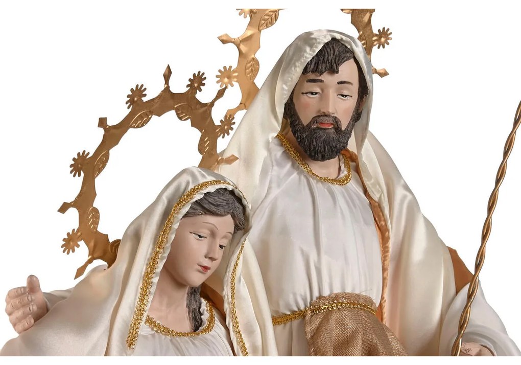 Presepe di Natale Home ESPRIT Bianco Dorato 48 x 28 x 96 cm