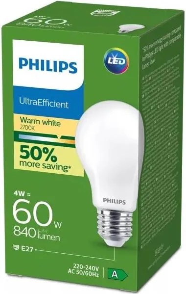 Lampadina LED Philips ULTRAEFFICIENT E27/4W/230V 2700K